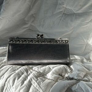 Women’s KATE LANDRY  Silver evening bag